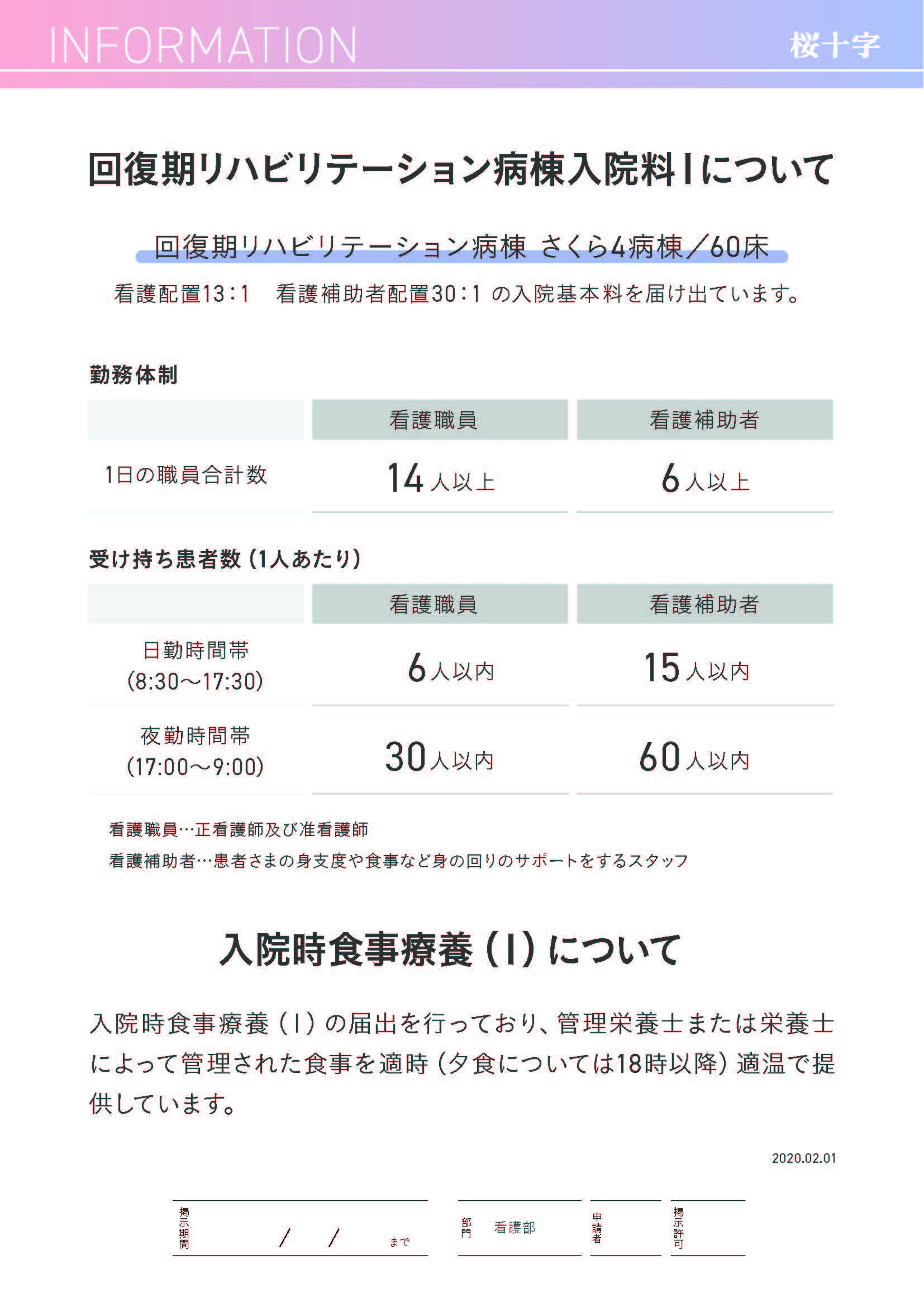 本館2階病棟について