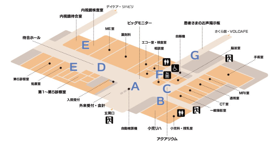 外来フロアマップ「